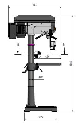 Säulenbohrmaschine OPTIdrill D 33Pro Vario