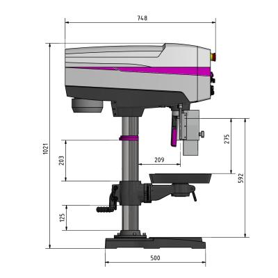 Tischbohrmaschine OPTIdrill DP 26-T (400 V) im Aktions-Set