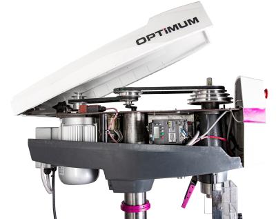 Tischbohrmaschine Optimum OPTIdrill DP 26V-T mit Vario-Antrieb im Aktions-Set inkl. Maschinenschraubstock