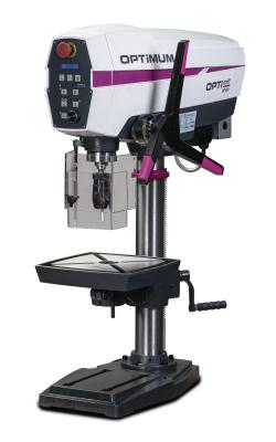 Tischbohrmaschine Optimum OPTIdrill DP 26V-T mit Vario-Antrieb im Aktions-Set inkl. Maschinenschraubstock