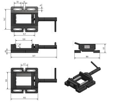 Maschinenschraubstock BME 120