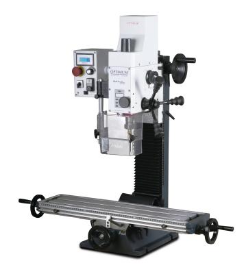 Bohr-Fräsmaschine OPTImill BF 20LVario mit elektronisch stufenlos regelbarem Antrieb