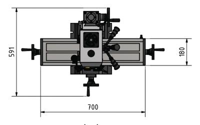 Bohr-Fräsmaschine OPTImill MH 2DV mit elektronisch regelbarem Antrieb und digitalem Display