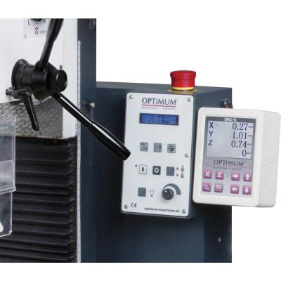 Bohr-Fräsmaschine Optimum OPTImill MH 22VD mit stufenlosem Antrieb und DRO 5