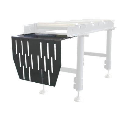 Anschlussplatte zum Anbau an höhenverstellbare Materialständer