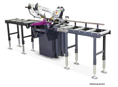 Metallbandsäge OPTIsaw S275P inkl. digitales Mess-System und Rollenbahnen
