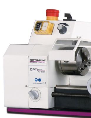 Kleinst-Drehmaschine OPTIturn TU 1503V mit elektronisch regelbarer Drehzahl