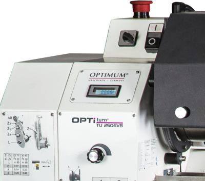 Leitspindel-Drehmaschine OPTIturn TU 2506VB inkl. Maschinenunterbau