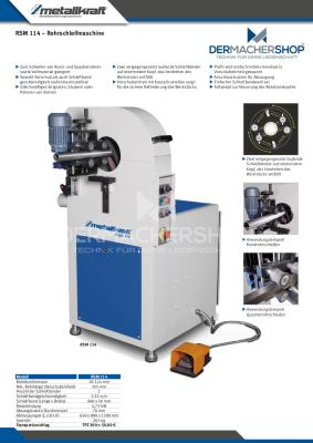 Rohrschleifmaschine RSM 114