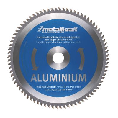 Sägeblatt für Aluminium Ø230x2,4x25,4mm Z=80 für HKS 230