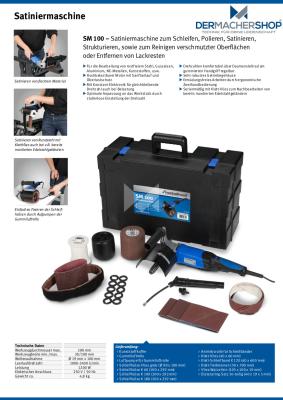 Satiniermaschine SM 100 mit Zubehör