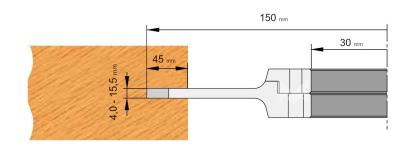 GUHDO Verstellnuter 150x4,0-15,5x30 Z4+V4+Z2