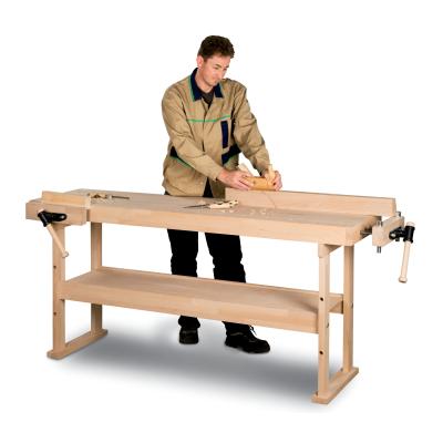 Hobelbank HB 1401 aus gedämpfter Rotbuche