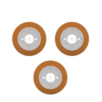 3x Vorschubrollen 80x28 mm passend für VSA 2032