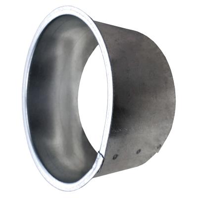 Maschinenanschlussstück 102mm, einseitig gebördelt