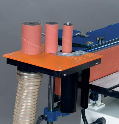 Kantenschleifmaschine mit oszillierendem Schleifband KSO 1505 + Schleifhülseneinrichtung