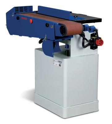 Kantenschleifmaschine mit oszillierendem Schleifband KSO 1505 + Schleifhülseneinrichtung