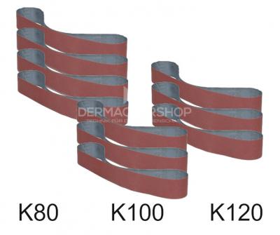 Gewebeschleifbandset 2270x150 mm, 10-teilig