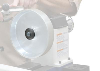 Aufnahmeflansch für CBN Schleifscheibe an Drechselmaschinen mit Aufnahme M33 x 3,5