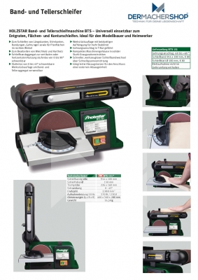 Band- und Tellerschleifmaschine BTS 151 *Aktions-Set 1*