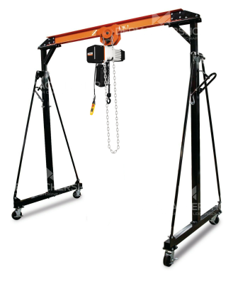 Mobiler Portalkran PK1 Kranportal inkl. Haspelfahrwerk und Elektrokettenzug 1000 kg