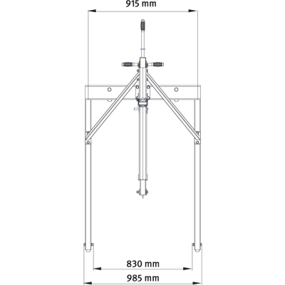 Werkstattkran WKP 1000 zum Umfahren von Europaletten