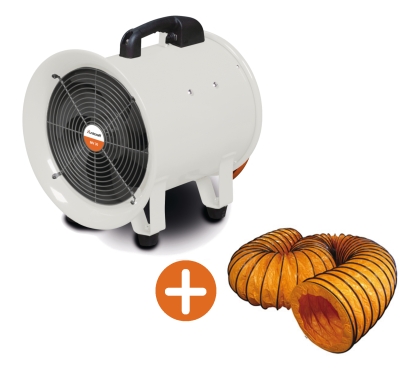 Mobiler Ventilator MV 30 inkl. 10 m Lufttransport-Schlauch