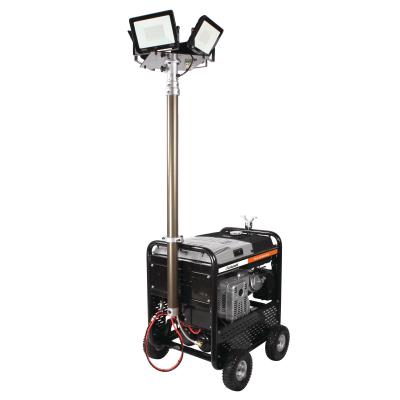4in1 Mobiler Stromerzeuger +Schweißgerät +Kompressor +Lichtmast PG-E 55 SEA
