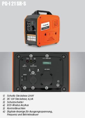 Inverter-Stromerzeuger / Notstromaggregat PG-I 21 SR-S