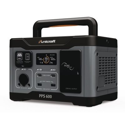 Powerstation PPS 600 tragbar 0,6kW 2x230V USB 7kg