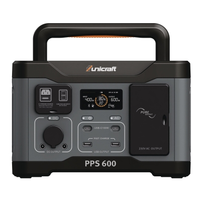 Powerstation PPS 600 tragbar 0,6kW 2x230V USB 7kg