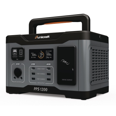 Powerstation PPS 1200 tragbar 1,2kW 2x230V USB 13kg