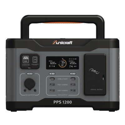 Powerstation PPS 1200 tragbar 1,2kW 2x230V USB 13kg