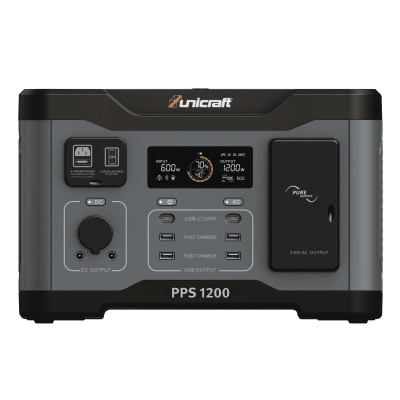 Powerstation PPS 1200 tragbar 1,2kW 2x230V USB 13kg