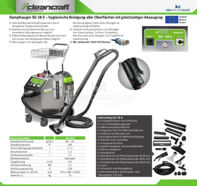 Dampfsauger / Dampfreiniger SG 58 S