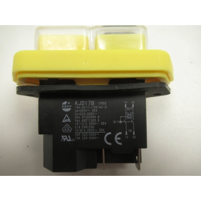 Ersatz-Schalter für Bohrmaschine DQ14/DQ18/B14basic / 230V KEDU KJD17B / 4pol. Pos. 37 #03191040137