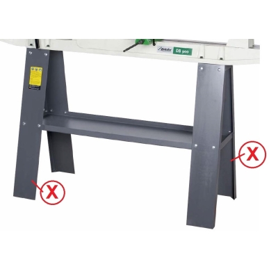 Ersatz-Standfussblech an Unterbau für DB 900 RAL7011 Pos. 54-1 #05920900541