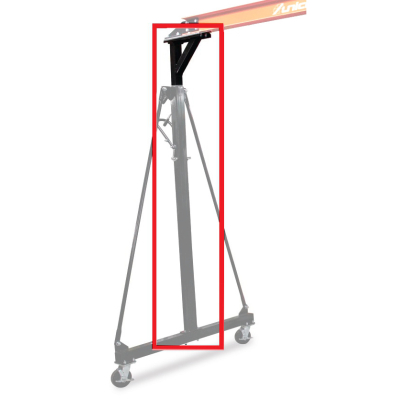 Ersatz-Vierkantrohr innen vertikal für Portalkran PK 1 Pos. 21 #0617210021
