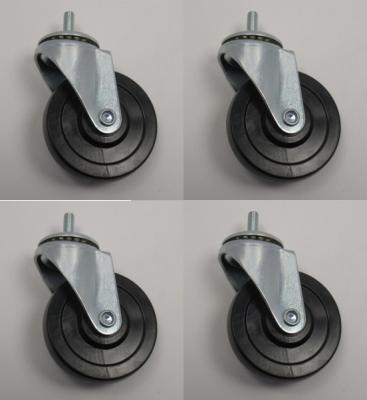 4 Stück - Ersatz-Lenkrollen für Montagehocker MH-S 3 Ø75x21 / M8x18 #06201903CR