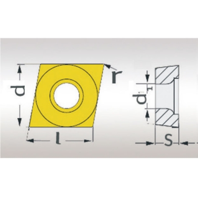 HW-Ersatzwendeplatten ISO CCMT060204 (1Pack=5Stück)