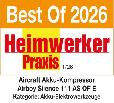 Kolbenkompressor AIRBOY SILENCE 111 AS OF E - ohne Akku(!)