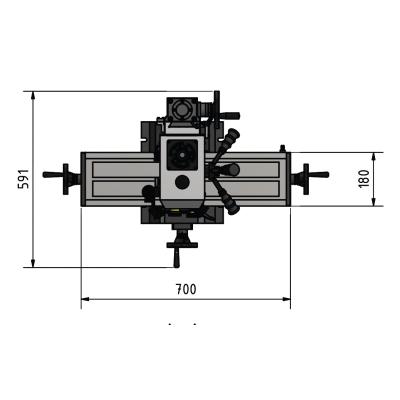 Bohr-Fräsmaschine OPTImill MH 2DV mit elektronisch regelbarem Antrieb und digitalem Display