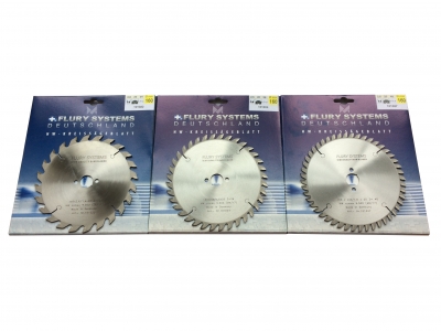 FLURY HW-Handkreissägeblatt-Set Ø160mm Z=24/36/48W