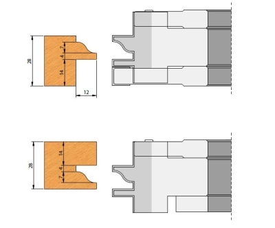 HW-WPL Konterprofil-Fräser KONTERSPEED Ø149x45x30 mm, Z=2