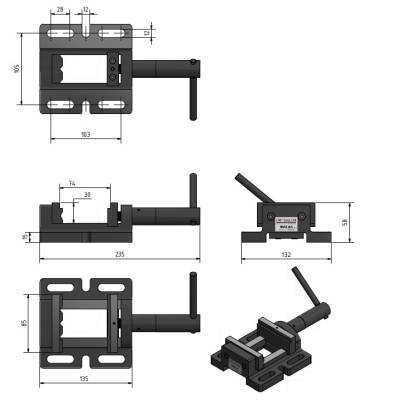 Maschinenschraubstock BME 85