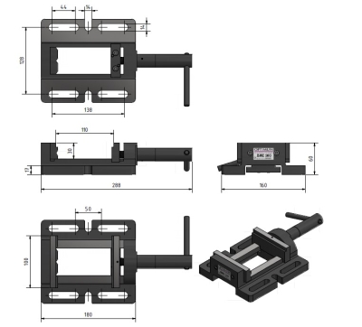 Maschinenschraubstock BME 100