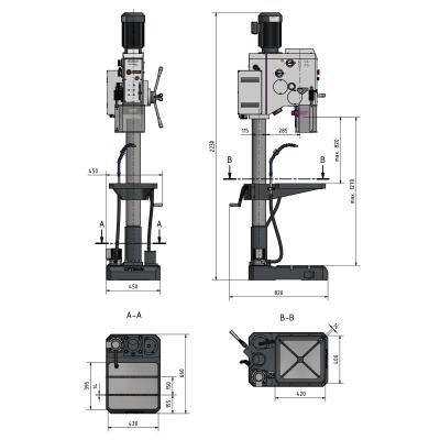Getriebe-Säulenbohrmaschine Optimum OPTIdrill DH 32GSV
