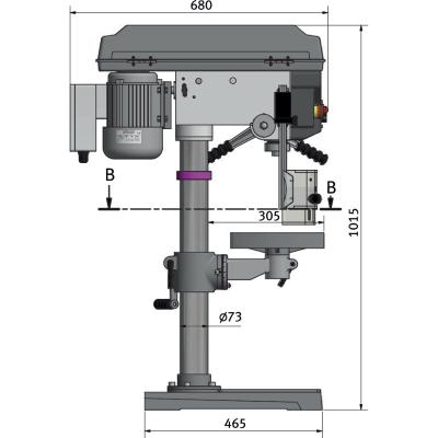 Tischbohrmaschine Optimum OPTIdrill D 23Pro (230 V)