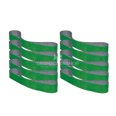 10 Schleifbänder KRBS 2000x100 mm K60 Gewebeunterlage für Holz/Stahl/Alu