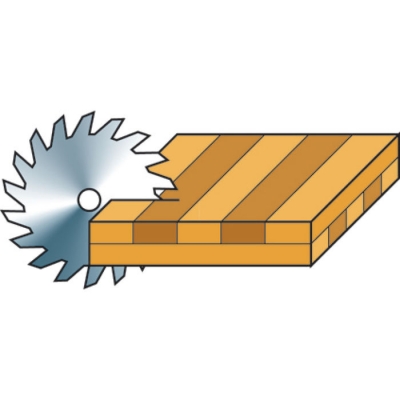 Besäum- und Fertigungsschnitt-Kreissägeblatt Ø 315 x 30 x 3,2 mm, Z=48 WZ